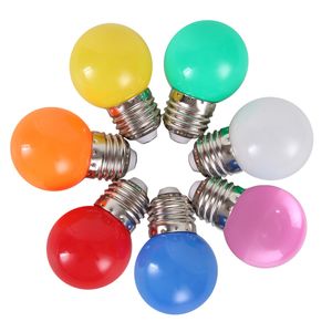 20 pièces Ampoule Led lampe Bomlillas E27 lumière Led Lampada Ampoule colorée 3W AC 220V SMD 2835 lampe de poche G45 Globe ampoules décor à la maison D3.5