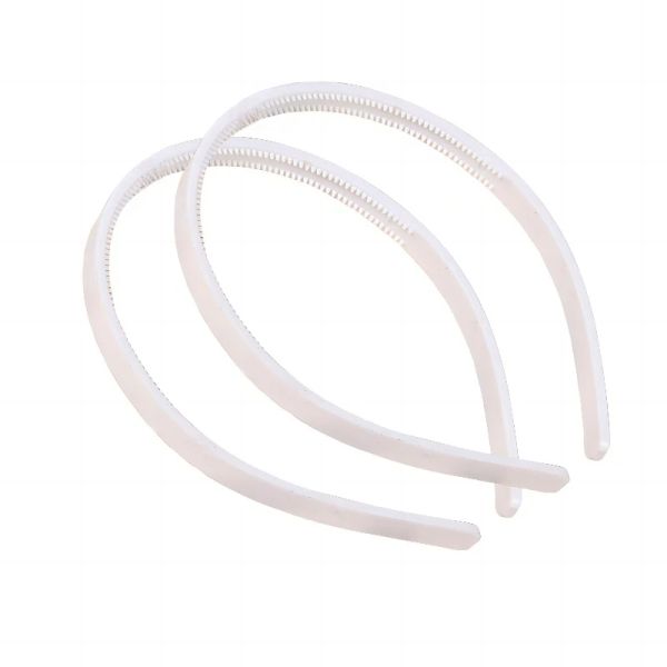 20 piezas/lote de 10 mm de ancho Blanco negro plástico diadema para niños Banda para el cabello duro para niñas Accesorios para el cabello para mujeres Herramientas para el cabello de bricolaje