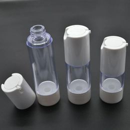 20pcs / lot 15ml petit vide en plastique sans air émulsion crème lotion pompe sans air bouteille cosmétique échantillon emballage conteneur SPB92 Kwnxk