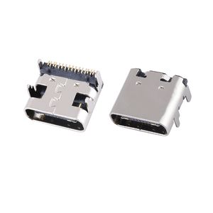 20 -stcs/lot 16 pin SMT Socket Connector Micro USB Type C 3.1 Vrouwelijke plaatsing SMD DIP voor PCB -ontwerp DIY Hoge stroom opladen