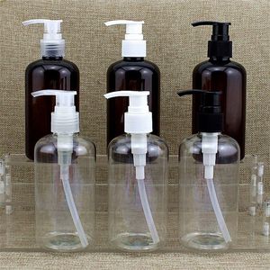 20pcslot 250 ml Pet Lotion Pomp Bottleamber Plastic Cosmetische containerempty Shampoo Subbottlingessential Oil Bottle T200819