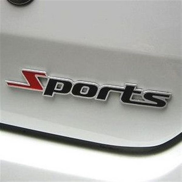 20PCS LOT 3D Métal Emblèmes de sport personnalisés badges autocollants Car styling269x