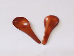 20 pcs/lot livraison gratuite 8.5*3 cm cuillère en bois naturel cuisine ustensile de cuisine outil soupe cuillère à café bois lait poudre cuillère cuillère à thé