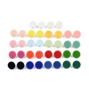 20 Pcs/lot 925 argent aiguille Mini boucles d'oreilles ronde acrylique coloré hélice Cartilage Tragus Lobe oreille Piercing bijoux en gros