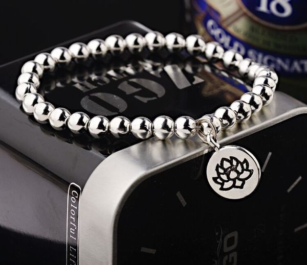20 pcs/lot perles en alliage Lotus OM bouddha breloques Bracelets de Yoga bracelet pour hommes femmes Bracelets à bricoler soi-même cadeau