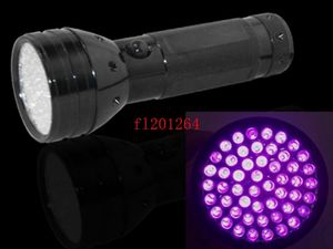 20 pcs/lot livraison gratuite aluminium Invisible Blacklight marqueur d'encre 51 LED UV Ultra Violet Mini lampe de poche lampe torche