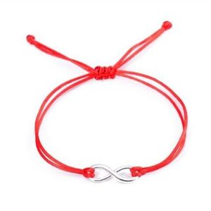 20 pcs/lot chinois noeud chaîne infini symbole chanceux rouge cordon réglable Bracelet bricolage