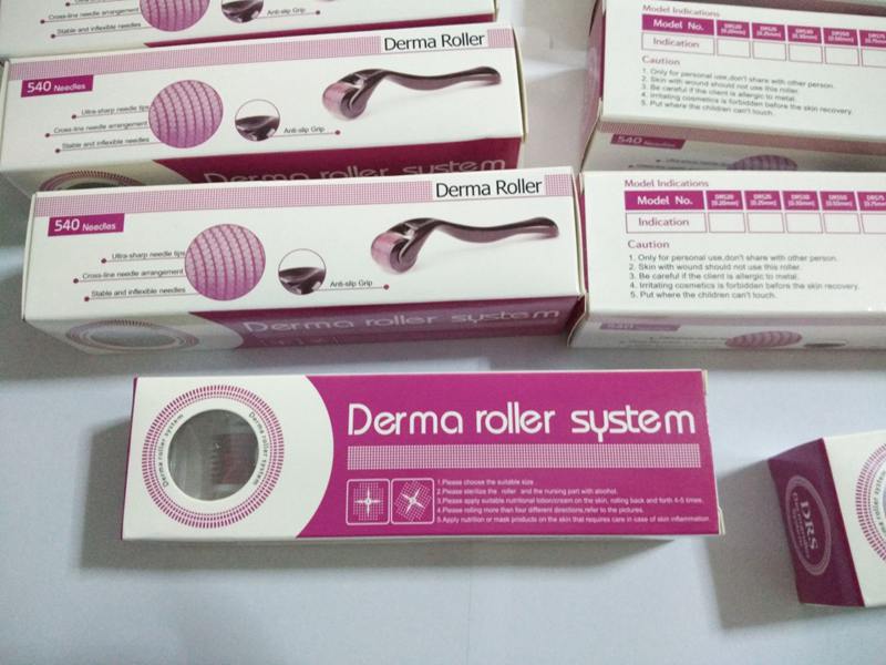 20 pz/lotto DRS 540 micro aghi derma roller micro ago dermaroller, rullo di bellezza della pelle, rullo ad aghi in acciaio inossidabile. Chinapost gratuito