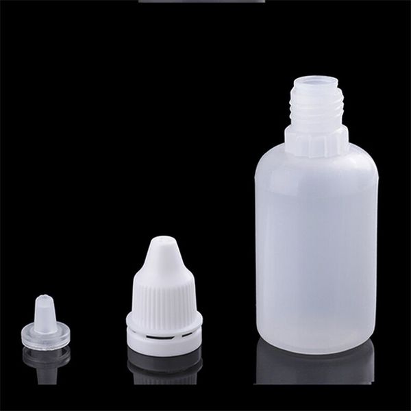 20 pcs/lot bouteille de gouttes pour les yeux 30 ML sûr Medice vide en plastique compressible compte-gouttes liquide bouteille gel utilisation pharmaceutique
