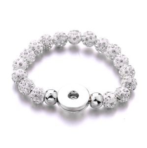 20 pcs/lot mode bouton pression Bracelets strass pierre naturelle bijoux de haute qualité à la main bouton pression Bracelets pour hommes femmes bijoux