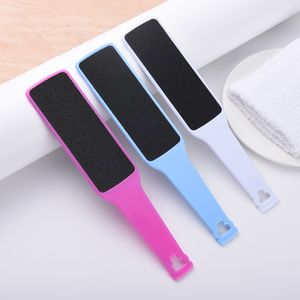 20 -stcs/veel professionele voet rasp plastic flesvorm voetbestand dubbele zij nail kunst gereedschap pedicure callus remover