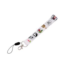 20 stks / partij J2651 Mode Cartoon Office Neckband Lanyard Key ID Card Gym Band Multifunctionele Mobiele Telefoon Decoratie