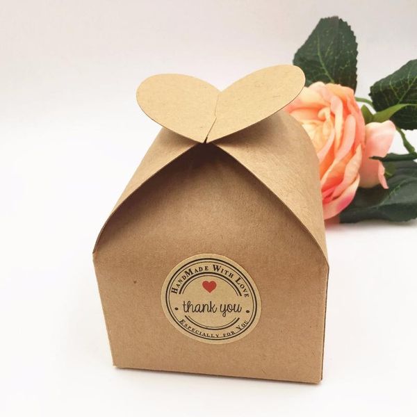 20 unids/lote Kraft boda favores cajas de regalo chocolates en blanco/pastel/comida hecha a mano/caja de dulces 8*8*8,5 cm papel Stora jlleRs