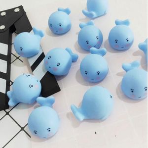 20 stks / partij Mini Blue Whale Squishy Speelgoed Leuke Antistress Bal Squeeze Rising Beheerde Soft Sticky Stress Relief Toys Funny Gift Mochi 0415