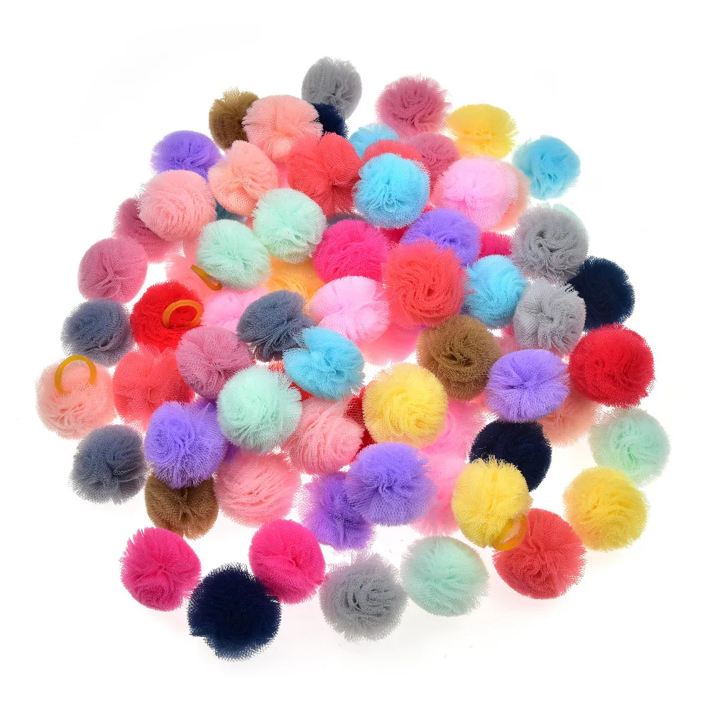 20pcs/lot Pet Dog Cat Hair Bows Mix Color Christmas Dog Hair Bows Rubber Bands Handmade Boutique Pet Grooming Dog Accessories