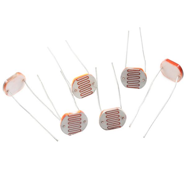 20pcs/lote Resistencias de fotorresistores GL5506 GL5516 GL5528 GL5537 GL5539 GL5549 GL5528 GL5516 Resistencia al sensor de 5 mm