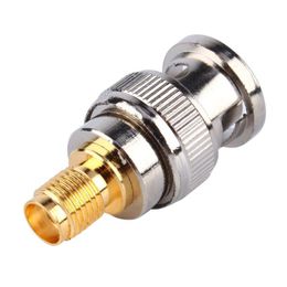 Freeshipping 20 unids/lote Antena de Radio Adaptador Coaxial Conector BNC Macho a SMA Hembra Jack RF Enchufe Color Plata Nciov