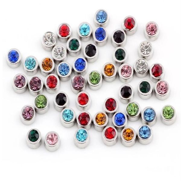 20pcs Lot Round Stone Birth Stone Floating Verket Charms ACCESSOIRES DIY ASSIMENT POUR LA MÉMOIE DE VIRE MÉMOIRE MAGNÉTIQUE LOCET180Q