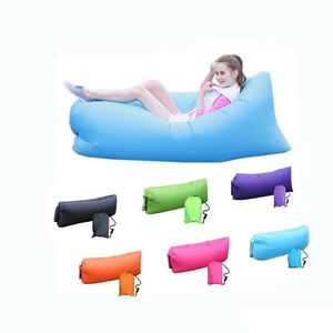 20PCS Lounge Sleep Bag Paresseux Gonflable Pouf Canapé Chaise, Salon Coussin De Pouf, Extérieur Auto Gonflé Pouf Meubles JXW209