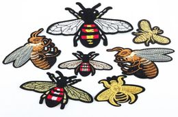 20pcs de la broderie de conception Patch abeille coudre le fer sur le tissu de patch appliquée artisanat bricolage Consume3711611