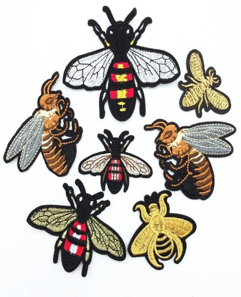 Patch abeille brodé, 20 pièces, plusieurs modèles, à coudre, à repasser sur tissu, Badge appliqué, bricolage artisanal, consommation 1722866