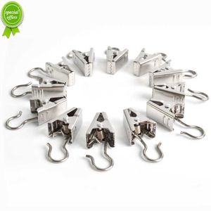 20 pièces pinces à rideaux en métal crochet Photo crochets suspendus argent Mini pince à rideau cintre pour rideaux et rideaux de douche suspendus