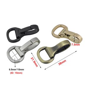 20pcs Metal Snap Hook Trigger Lobster Clasp Clip Clip Porte de ressort pour le sac en cuir Bagure de sangle Boneychette