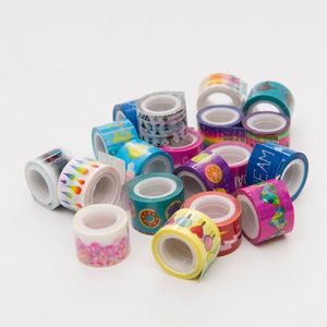 20pcs Mini Coloré Washi Tape Set Peinture Étanche Ruban Décoratif DIY Autocollants Scrapbooking Étiquettes Rubans De Masquage 1.1cm * 2m T200229 2016