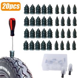 20 stuks motorfiets vacuüm bandenreparatie nagel auto scooter fiets universele tubeless rubberen nagels bandenreparatieset accessoires