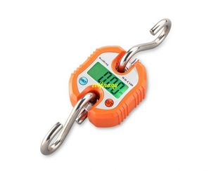 20 pièces/ot l150kg/50g balance de grue Portable numérique en acier inoxydable crochet balances suspendues boucle Balance de pesage LCD rétro-éclairage