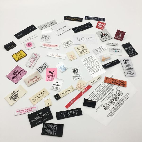 Etiqueta de tamaño, etiquetas para prendas de vestir, nociones al por mayor, 20 piezas por etiqueta de tamaño de bolsa