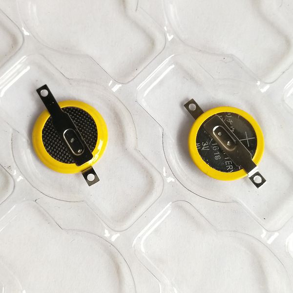 Pestañas soldadas CR1616 baterías de celda de moneda de litio SMD tipo 3V para PCB Player Games 20 piezas por lote