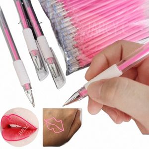 20pcs rose sourcils carte stylo blanc sourcil stylo chirurgical pour maquillage permanent sourcil lèvre Scribe PMU outil Accory fournitures X5aA #