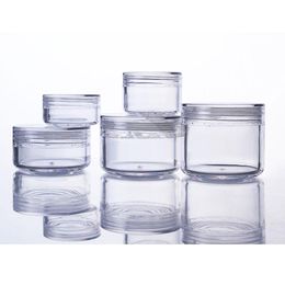 20st Plastic Zalfpotje Cosmetische Potten Container Hervulbaar Helder Dagelijks Gebruik Oogschaduw Opbergdoos voor Glitters 3g 5g 10g 15g 20g Oegkw