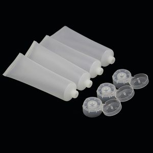 20 Stks Plastic Buizen Lege Cosmetische Containers Zachte Flip Butterfly Caps Hand Cream Packaging Matte Glanzende Travel Fles 100ml