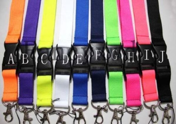 20 piezas Popular Color sólido cordón para teléfono móvil llavero desmontable correas para cámara puede elegir Color Whole5871771