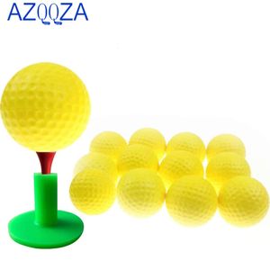 20 piezas pelotas de golf de espuma de práctica para entrenamiento ligero interior al aire libre práctica de golf deportes bolas de esponja de espuma elástica color aleatorio 240301