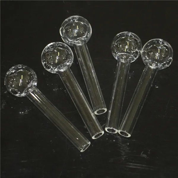 20pcs Pyrex Glass Aceite Burner Tubo Clear Color Calidad Tubos Transparentes Tubos de tubos Puntas de uñas