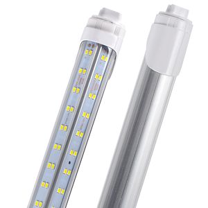 20st R17D 8 voet gloeilamp, 120W 270 graden V-vormige LED-vervanging voor fluorescentiearmaturen, T8 6000K koel wit, heldere afdekking, dubbelzijdig