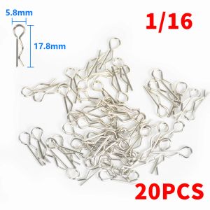 20pcs RC Car Parts de voiture 1/10 voitures Clips de carrosserie Shell Pins Habilage Ratch R Boucles Fixées pour 1:10 Crawler Buggy Drift Model Model