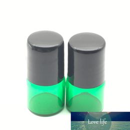 20 stks navulbare 1 ml groene roller glazen fles voor essentiële oliën parfum lege rol op flesjes deodorant containers