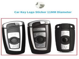 20 pièces autocollant de clé à distance clé intelligente Logo emblème métal silicone autocollants voiture clé logo pour 3 57 X3 X4 X5 X64342870