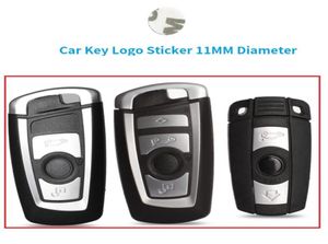 20 stks Afstandsbediening Sleutel Sticker smart key Logo Embleem metalen silicium stickers autosleutel logo voor 3 57X3 x4 X5 X64342870