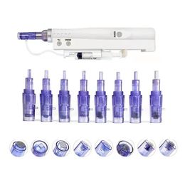 20 -stcs vervangende cartridge naald set voor mesotherapie pistool mts microneedle reparatie huid reliëf donkere kaar voeding input 9pin 12pin 24pin 36pin 42pin ronde nano 3d 5d