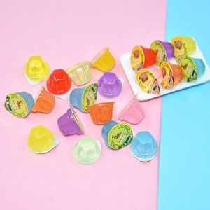 20 Stuks Hars Leuke Jelly Simulatie Voedsel Fantasiespel Miniatuur Poppenhuis Poppen Accessoires Kinderen Keuken Speelgoed Home Decor Y0107261O