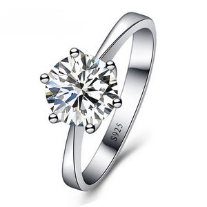 20 stks romantische trouwringen sieraden zirconia ring voor vrouwen mannen 925 verzilverde ringen accessoires geschenken