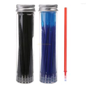 Recharge de stylo Gel effaçable, tige magique, bleu, noir, rouge, outil d'écriture, 20 pièces/ensemble