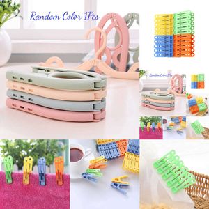 20pcs / ensemble Grand Hanger Clip de linge en plastique Pins de vêtements de vent Pin Spring Plack Clip Clip de serviette à linge puissantes