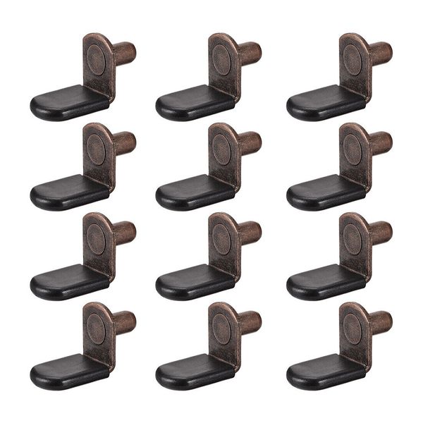 Pastillas de soporte de soporte de soporte de 20 piezas de 20 piezas Pins enchufes Soporte de montaje de pared de muebles de soporte laminado en forma de L en forma de L Hardware