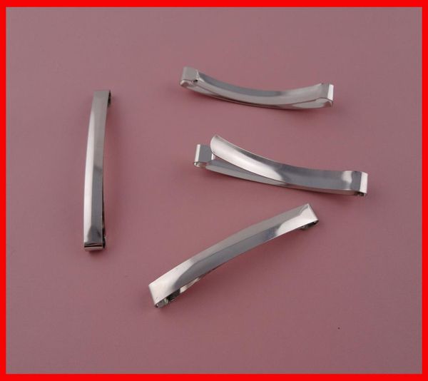 20 pièces finition argent 8mm80cm 315quot pince à cheveux coulissante en métal uni au plomb et nickel métal barrettes à cheveux snap hairpin7549943